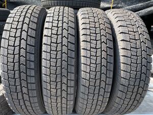 F-347　９分山♪145/80R13　ダンロップ　WINTERMAXX　スタッドレス★2022年製　４本★検品済　直接手渡し、タイヤ交換可能！！