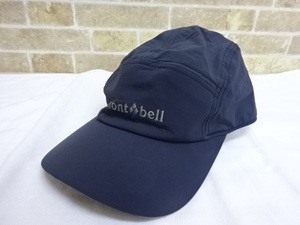 ●0910K mont-bell モンベル　ストレッチO.D.キャップ　帽子　ダークネイビー　M/Lサイズ