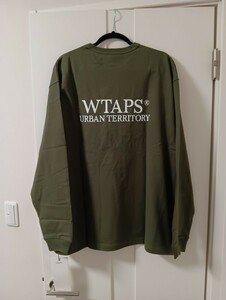 WTAPS　ダブルタップス　22ss ロングスリーブ　Ｔシャツ　Lサイズ　03 olive　タグ付き