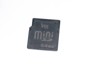 動作保証！inx miniSDカード 64MB