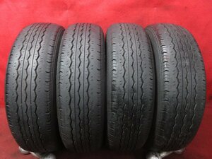 タイヤ 4本 195/80R15 107/105L LT ブリジストンECOPIA RD-613 ハイエース レジアス キャラバン NV350 バリ山 溝アリ 送料無料★14582T