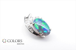 ◆新品仕上げ◆ブラックオパール　ダイヤモンド　トップ　BO1.51ct　Ｄ0.24ct　PT900　ペンダント　ジュエリー　CP-030