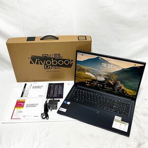 【美品】 ASUS Vivobook X1704V X1704VA-AU120W 17.3型 Core i7 1355U 1.70GHz メモリ16GB SSD512GB Windows11home 通電確認済 現状品