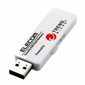 【中古】エレコム USBメモリ 2GB USB3.0 トレンドマイクロ ウィルスチェック機能搭載 1年ライセンス MF-PUVT302GA1