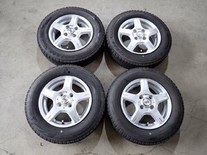 YS14811【送料無料145/80R13】タント スペーシア N-BOX MRワゴン等 中古スタッドレス ▼13×4J 100/4H ET43▼1円スタート