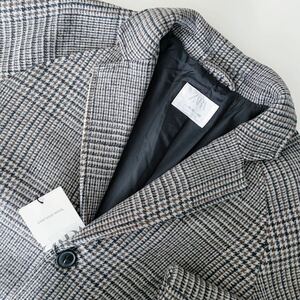 新品 ZARA BOYS ザラ ボーイズ キッズ 男の子 ハウンドトゥース コート ネイビー ダークブラウン 千鳥格子 11-12歳 152 150