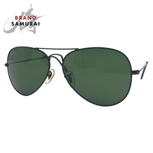 Ray-Ban レイバン アビエーター 男女兼用 ブラック 黒 グリーン 緑 メタル RB3025 AVIATOR LARGE METAL L2823 58??14 3N 405595