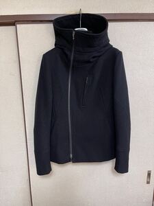 【美品】 KAZUYUKI KUMAGAI ATTACHMENT カズユキクマガイアタッチメント HOODED BLOUSON メントンフーデッドブルゾン ジャケット BLACK 