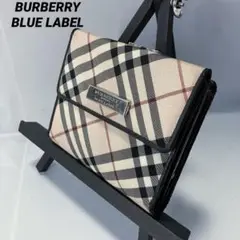 BURBERRY BLUE LABEL 折りたたみ財布 がま口 ノバチェック