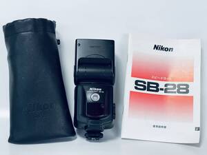 最終値下げ☆☆★特上美品★ニコン Nikon SB-28 スピードライト フラッシュ 純正専用ケース 取説付 同梱可#%R$370