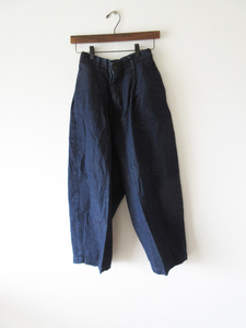 HARVESTY / ハーベスティ A21702-9 デニム ワイド エッグ ロング パンツ 1 ONE WASH INDIGO / サーカスパンツ