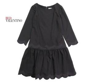 レッドヴァレンティノ RED VALENTINO 可愛い ラッフル ワンピース 38