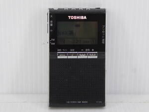 ★☆東芝 ワイドFM対応 FMステレオ/AMポケットラジオ TY-SPR5 動作品 オマケ新品電池付き☆★