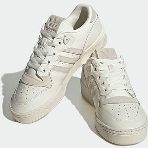 アディダス オリジナルス 29cm US 12 ライバルリー ロー W ホワイト グレー adidas Originals RIVALRY LOW W 天然皮革