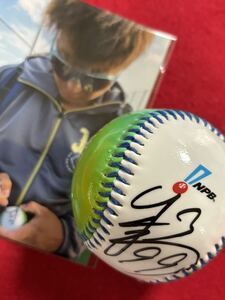 ORIX オリックス 99 杉本裕太郎 直筆サイン2023日本シリーズ記念ボール(生写真付き)