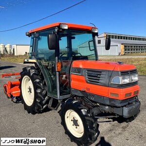 滋賀 クボタ トラクター GL281 キャビン 1654時間 29馬力 4WD Uシフト ポンパ 逆転 自動水平 自動深耕 パワステ 倍速 中古品