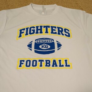 【非売品】 関西学院高等部アメフト部FIGHTERS　選手支給Tシャツ LL DT#77 1