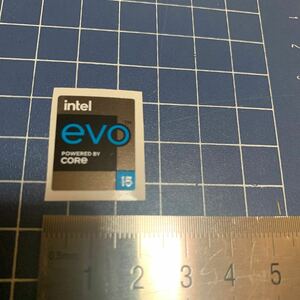 intel evo POWERED BY CORE パソコンシール ステッカー @3989