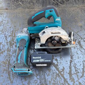 1スタ　送料無料　 makita マキタ 充電式マルノコ　充電式ディスクグラインダー　HS471D GA402D 18V BL1860B 状態要確認　HITACHI 日立