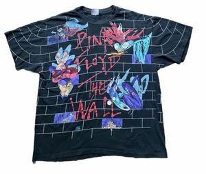 Vtg 80s 1982 Pink Floyd The Wall T-Shirt XL Single Stitch All Over Print Shirt 海外 即決