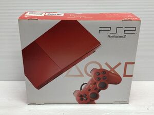 N136-241218-35 PlayStation2 PS2 プレイステーション2 シナバー・レッド CINNABAR RED SCPH-90000【中古品】