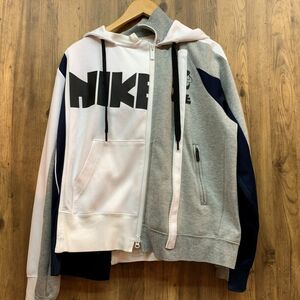 tu131s　NIKE × sacai　ナイキ × サカイ　ダブルジップパーカー　CD6303-711　Double-Zip Hoodie Sサイズ　【津山店】