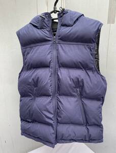 Sワカラ6F/中綿ジャケット ベスト TETE HOMME Lサイズ 濃紺 テットオム メンズ 長期保管品 現状品