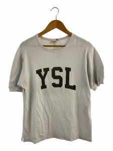 YVES SAINT LAURENT◆Tシャツ/S/コットン/WHT/TO92 667856 Y36JG 9766