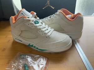 #訳あり★NIKE AIR JORDAN 5 LOW GOLF LUCKY AND GOOD★US9 27cm★ナイキ エア ジョーダン 5 ロー ゴルフ ゴルフシューズ★CW4204-100★Y5