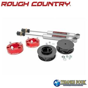 [ROUGH COUNTRY] 3インチリフトアップキット レッドスペーサー N3ショック付き FJクルーザー/ランクル120・150プラド/215サーフ/76530RED