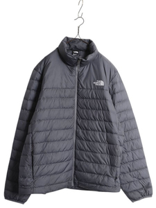 ノースフェイス ナイロン ダウン ジャケット メンズ XL / The North Face ブルゾン ハイネック フルジップ キルティング 550フィル グレー