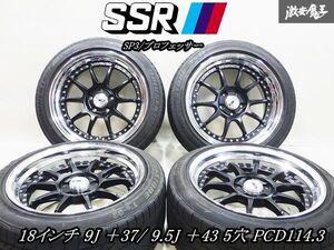 綺麗♪●SSR SP3 プロフェッサー 18インチ 9J ＋37/ 9.5J ＋43 5穴 PCD114.3 ホイール 4本セット タイヤ付 アルファード ヴェルファイア