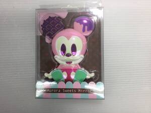 C022◇中古 DISNEY ミニーマウス ミラー Aurora Sweets Mirror ディズニー オーロラ スウィーツ ミラー 日用品 おしゃれ ※傷、汚れあり