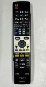 シャープ 液晶TV用リモコン GA927WJSA 正常動作品 新品同様美品 ②