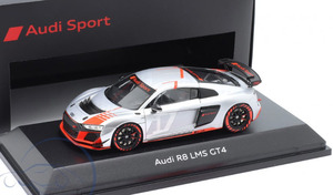 スパーク Spark 1/43 アウディ R8 LMS GT4 Presentation Car シルバーグレイ / レッド / ブラック Audi Sport 特注品