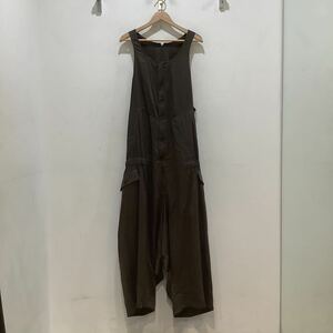 YOHJI YAMAMOTO ヨウジヤマモト 2019S/S HH-D06011 サルエルツナギ ブラウン サロペット オーバーオール サイズ1 501142