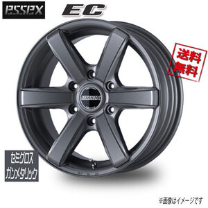 ESSEX ESSEX EC セミグロスガンメタリック 18インチ 6H139.7 7.5J+38 1本 106.2 業販4本購入で送料無料