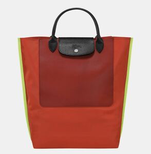 【新品】ロンシャン LONGCHAMP カバ ロンシャン Mショッピングバッグ　パプリカ