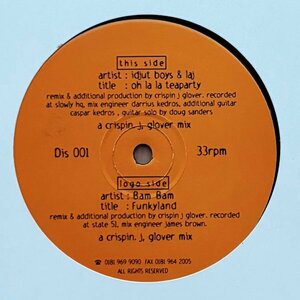 【Disco Dub】Idjut Boys & Laj / Oh La La Teaparty (Discfunction, DJ Harvey, Quakerman)