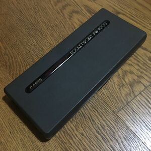 カシオ CASIO☆PERSONAL WORD PROCESSOR POCKETWORD PW-1000 (専用レザーケース・RAMカード付き)☆ポケットワード☆昭和レトロ