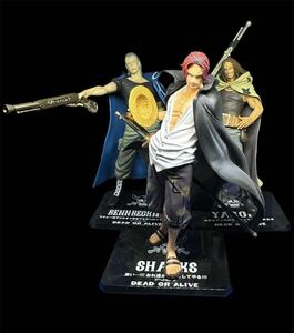 ONE PIECE ワンピース フィギュアーツZERO シャンクス 、ベックマン、ヤソップ　頂上決戦Ver. Special Color Edition赤髪海賊団セット！