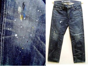 ●即決[M]美品 NEIGHBORHOOD 2008年 WASHED.MID.DENIM/14OZ-PT ペンキ加工 ペイント MEDIUM サベージデニム SAVAGE パンツ■6172