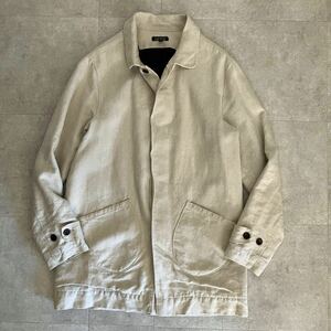 ●【ロフトマン取り扱い】evan kinori / エヴァンキノリ ヘンプ ショップコート/ミドル丈/ライトベージュ/size(S)/メンズ/カリフォルニア