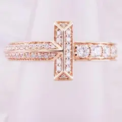 ★Tiffany&Co.★ Tワン パヴェダイヤリング 750PG 定価84万