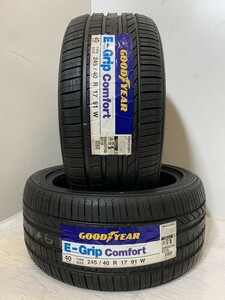 【送料無料】未使用夏タイヤ ２本セット 245/40R17 91W(SGY137-30)GOODYEAR E-Grip Comfort 245/40/17 20年～21年