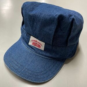 Round House ラウンドハウス ワークキャップ デニム ジーンズ キャスケット アメリカ製 MADE IN USA インディゴブルー 帽子 CAP