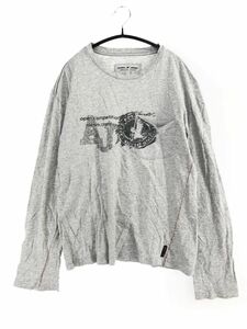 ARMANI JEANS アルマーニジーンズ Tシャツ sizeM/グレー ■■ ☆ djd0 レディース