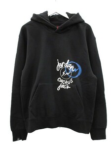 ナイキ NIKE NIKE JORDAN × Travis Scott × Fragment Design Hoodie プルオーバーパーカー S 黒 フーディー トップス スウェット