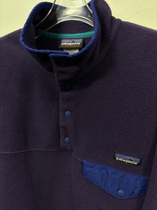 SALE☆希少 2014年 patagonia パタゴニア SYNCHILLA Fleece SNAP-T XL スナップ-T プルオーバー シンチラ フリース パープル 紫 R61104