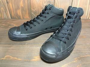 ★Converse コンバース JACK PURCELL MID ジャック パーセル 黒 7.0インチ 25.5cm Used 検 ニルヴァーナ カートコバーン ミドルカット